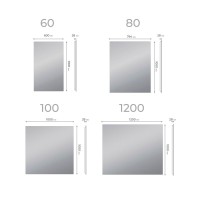 Зеркало Vigo Quadro Comfort 80 с подсветкой