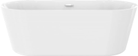 Акриловая ванна BelBagno BB306-1485 150x80 см, отдельностоящая, белая, овальная, с каркасом