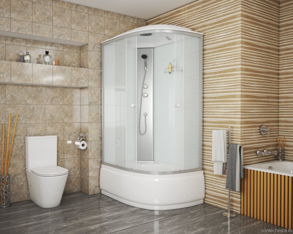 Душевая кабина Niagara Eco E120/80/40L/MT 120х80 см