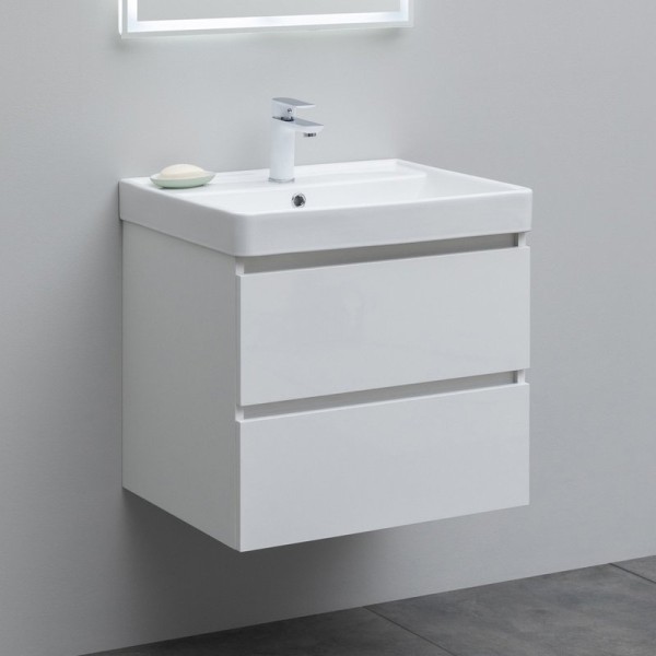 Тумба с раковиной Aquanet Sofa 60 подвесная