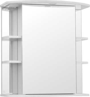 Зеркало-шкаф Style Line Эко Стандарт Лира 70/С белый, с подсветкой