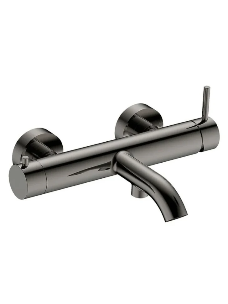 Смеситель для ванны, метал Gun metal, AQUAme AQM6212GM Siena