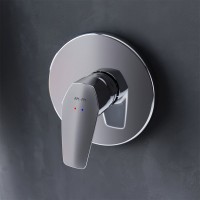 Встраиваемый смеситель для душа и ванны AM.PM Gem F9075000 С ВНУТРЕННЕЙ ЧАСТЬЮ, хром