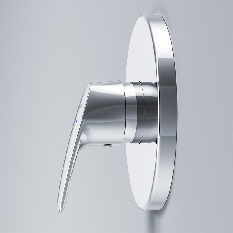 Встраиваемый смеситель для душа и ванны AM.PM Gem F9075000 С ВНУТРЕННЕЙ ЧАСТЬЮ, хром