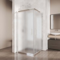 Душевой уголок Kubele DE019 SC-MAT-CH 115 см, профиль хром