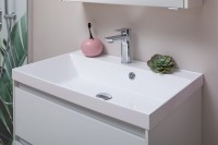 Тумба с раковиной Aquanet Гласс 60
