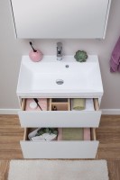 Тумба с раковиной Aquanet Гласс 60