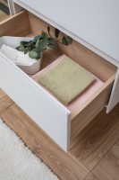 Тумба с раковиной Aquanet Гласс 60