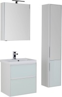 Тумба с раковиной Aquanet Гласс 60