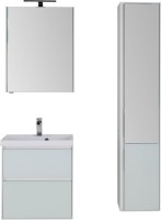 Тумба с раковиной Aquanet Гласс 60