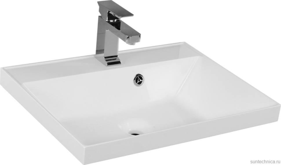 Тумба с раковиной Aquanet Гласс 60