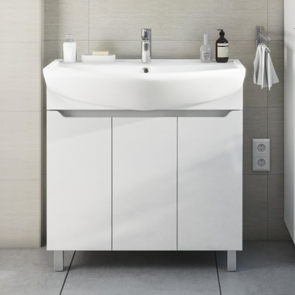 Тумба с раковиной SanStar Лайн 80 раковина Santek Балтика 80