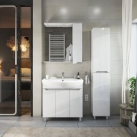 Тумба с раковиной SanStar Лайн 80 раковина Santek Балтика 80