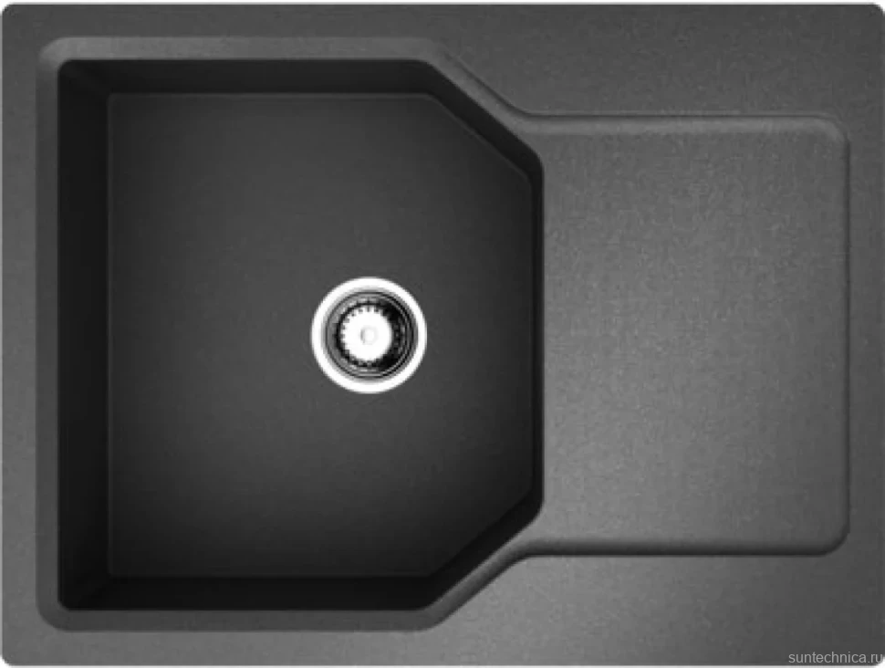 Комплект Мойка Omoikiri Yonaka 65-BL черная + Смеситель Tonami C хром