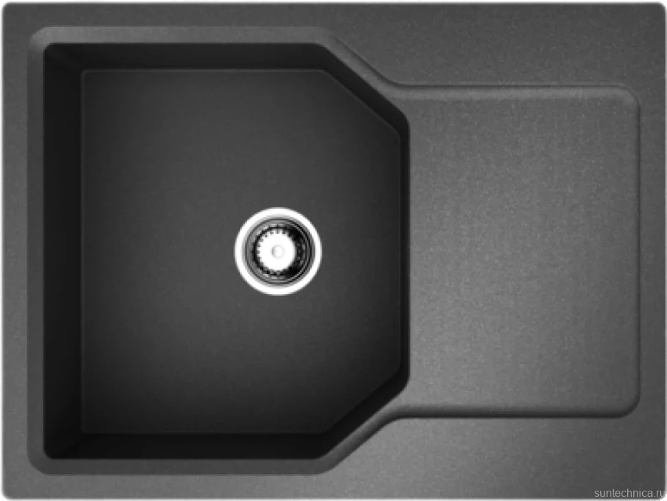 Комплект Мойка Omoikiri Yonaka 65-BL черная + Смеситель Tonami C хром