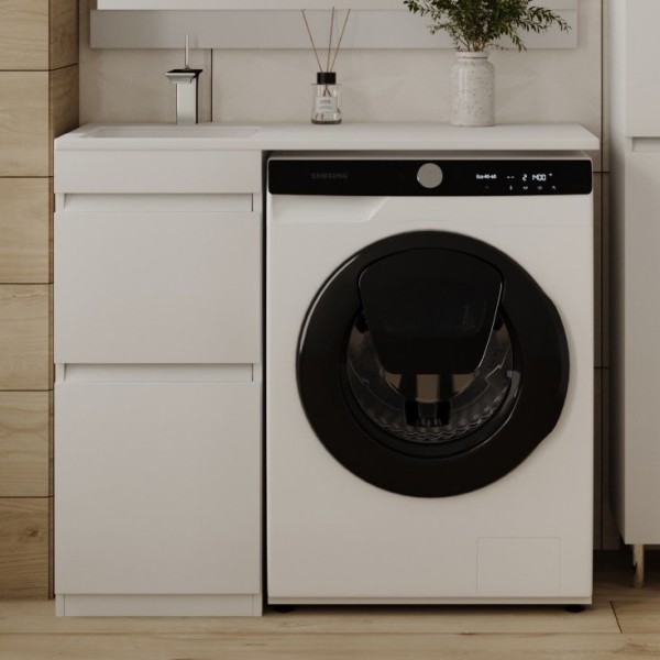 Тумба под раковину Style Line Даллас 100 Люкс Plus напольная, белая