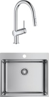 Комплект Мойка Omoikiri Amadare 55-IN + Смеситель Grohe Minta 32321002