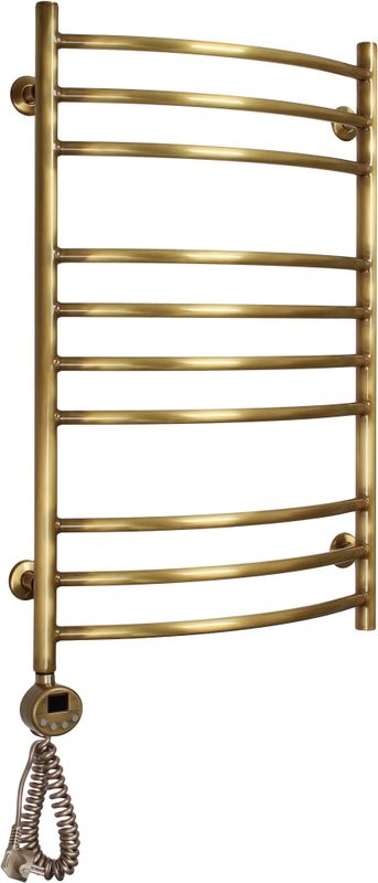 Полотенцесушитель электрический Domoterm Калипсо П10 50x80, античная бронза, L