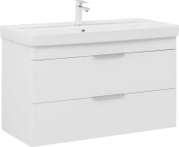 Мебель для ванной комнаты Aquanet Ирис new 100 подвесная, 2 ящика