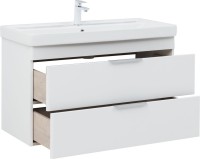 Мебель для ванной комнаты Aquanet Ирис new 100 подвесная, 2 ящика