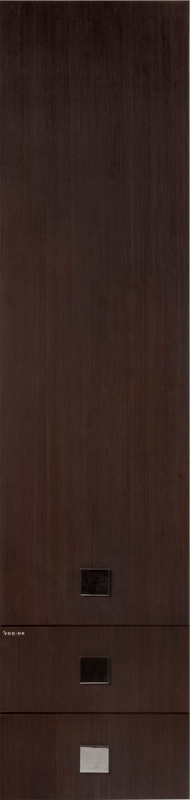 Шкаф пенал для ванной Vod-Ok Квадро 35 L, венге