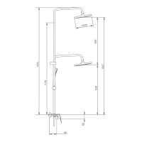 Душевая стойка Splenka S53 S53.24.06 черный