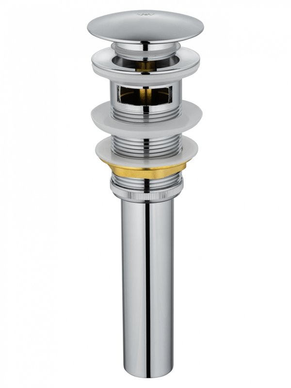 Донный клапан для раковины Wonzon & Woghand WW-88SS03-CR с переливом, хром