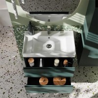 Тумба с раковиной Roca Ona 80 зеленая матовая Тумба с раковиной Roca Ona 80 зеленая матовая