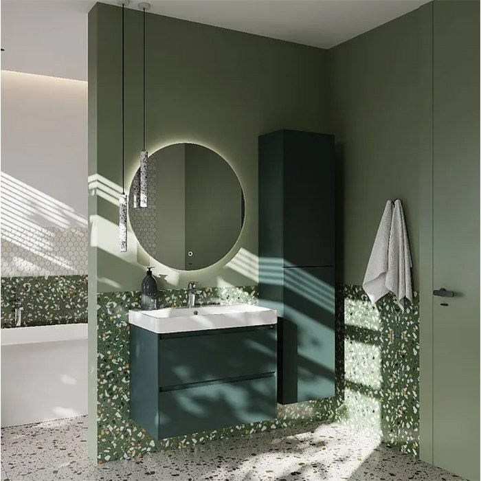 Тумба с раковиной Roca Ona 80 зеленая матовая