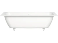 Ванна из искусственного камня Salini Orlanda Axis S-Sense 180x80 см, встраиваемая, белая, на ножках