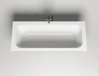Ванна из искусственного камня Salini Orlanda Axis S-Sense 180x80 см, встраиваемая, белая, на ножках