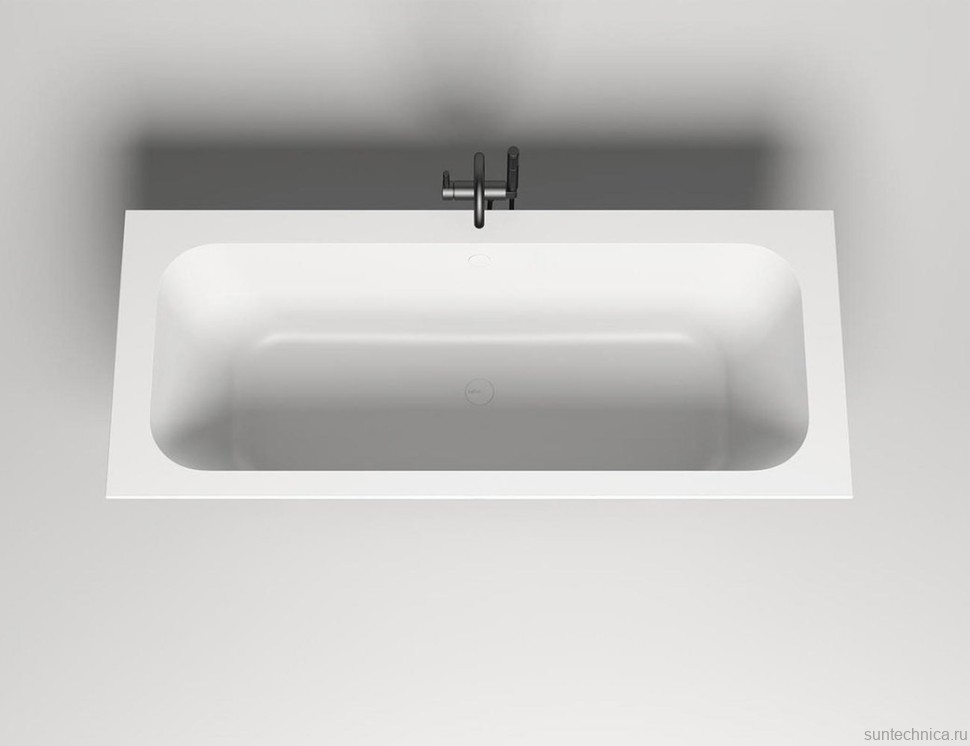 Ванна из искусственного камня Salini Orlanda Axis S-Sense 180x80 см, встраиваемая, белая, на ножках