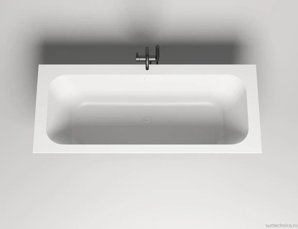 Ванна из искусственного камня Salini Orlanda Axis S-Sense 180x80 см, встраиваемая, белая, на ножках