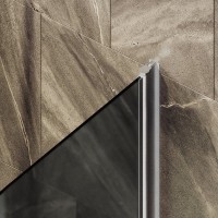 Шторка на ванну Maybahglass MGV-792-5 80x140, профиль матовый хром, стекло матовый графит