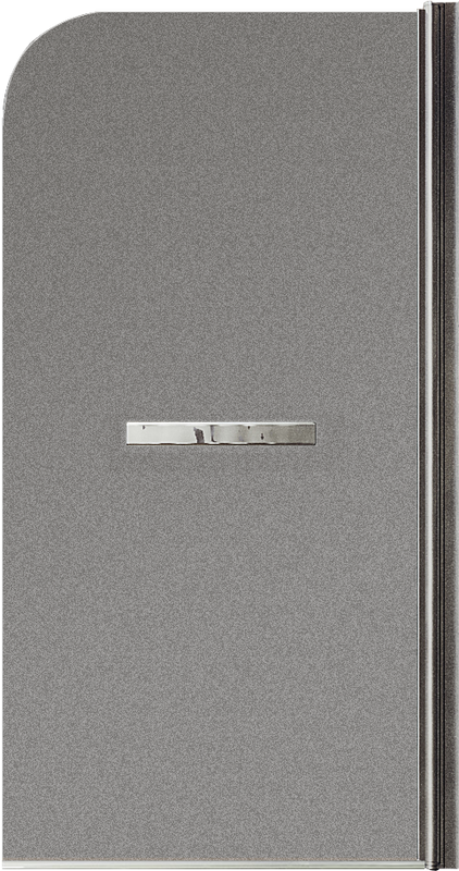 Шторка на ванну Maybahglass MGV-792-5 80x140, профиль матовый хром, стекло матовый графит