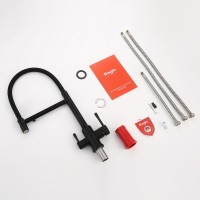 Смеситель для кухни с подключением фильтра Raglo R81.63.06, черный Смеситель для кухни с подключением фильтра Raglo R81.63.06, черный