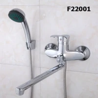 Смеситель с длинным изливом для ванны Frap H220 F22001 хром Смеситель с длинным изливом для ванны Frap H220 F22001 хром