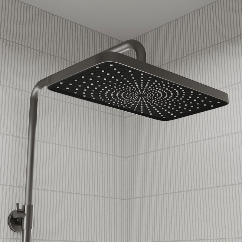 Комплект для ванной IDDIS Parker Душевая стойка IDDIS Parker PARGM3Fi06 + Смеситель для раковины PARGM01i01, матовый графит