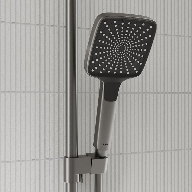 Комплект для ванной IDDIS Parker Душевая стойка IDDIS Parker PARGM3Fi06 + Смеситель для раковины PARGM01i01, матовый графит