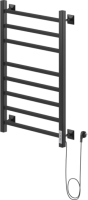 Полотенцесушитель электрический Ника Step-2 80/40 черный матовый, R
