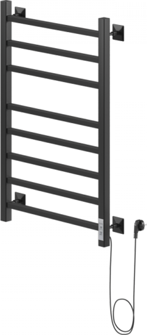 Полотенцесушитель электрический Ника Step-2 80/40 черный матовый, R