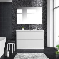 Мебель для ванной комнаты BelBagno Albano 120 напольная, bianco lucido, белая глянцевая раковина