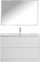 Мебель для ванной комнаты BelBagno Albano 120 напольная, bianco lucido, белая глянцевая раковина