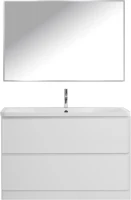 Мебель для ванной комнаты BelBagno Albano 120 напольная, bianco lucido, белая глянцевая раковина