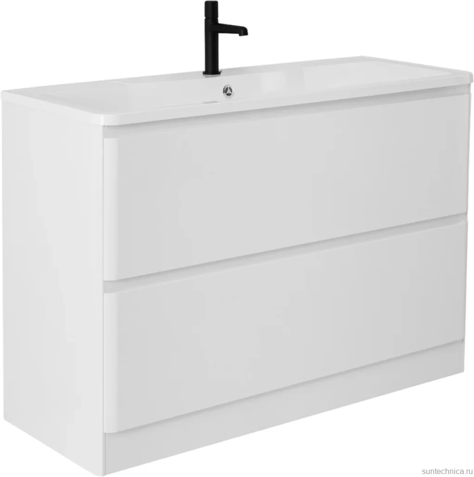Мебель для ванной комнаты BelBagno Albano 120 напольная, bianco lucido, белая глянцевая раковина