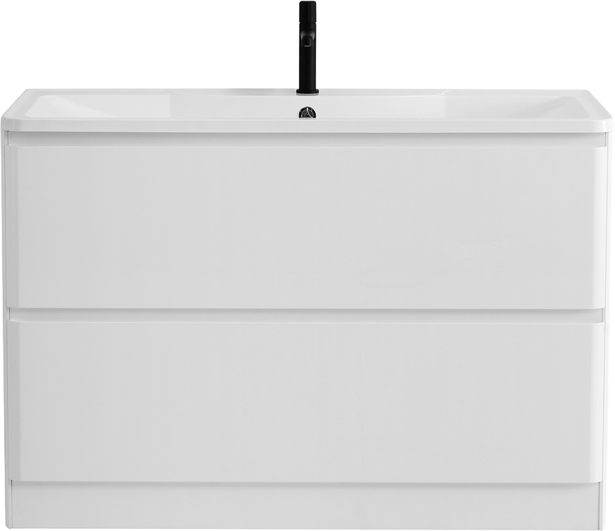 Мебель для ванной комнаты BelBagno Albano 120 напольная, bianco lucido, белая глянцевая раковина