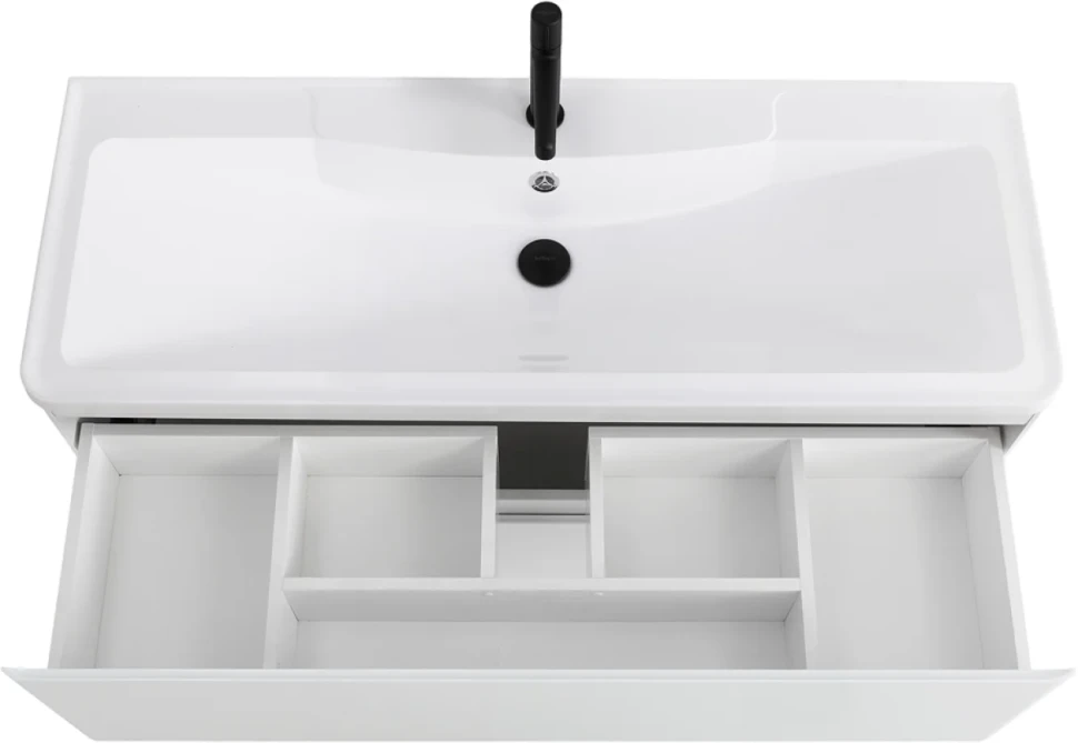 Мебель для ванной комнаты BelBagno Albano 120 напольная, bianco lucido, белая глянцевая раковина