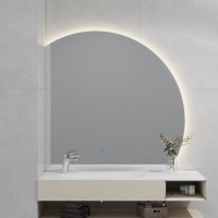 Зеркало Black&White 955.MR1000L с подсветкой и антизапотевателем Зеркало Black&White 955.MR1000L с подсветкой и антизапотевателем