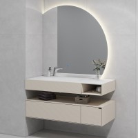 Зеркало Black&White 955.MR1000L с подсветкой и антизапотевателем Зеркало Black&White 955.MR1000L с подсветкой и антизапотевателем