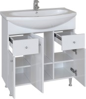 Тумба с раковиной SanStar Июнь 80 белая